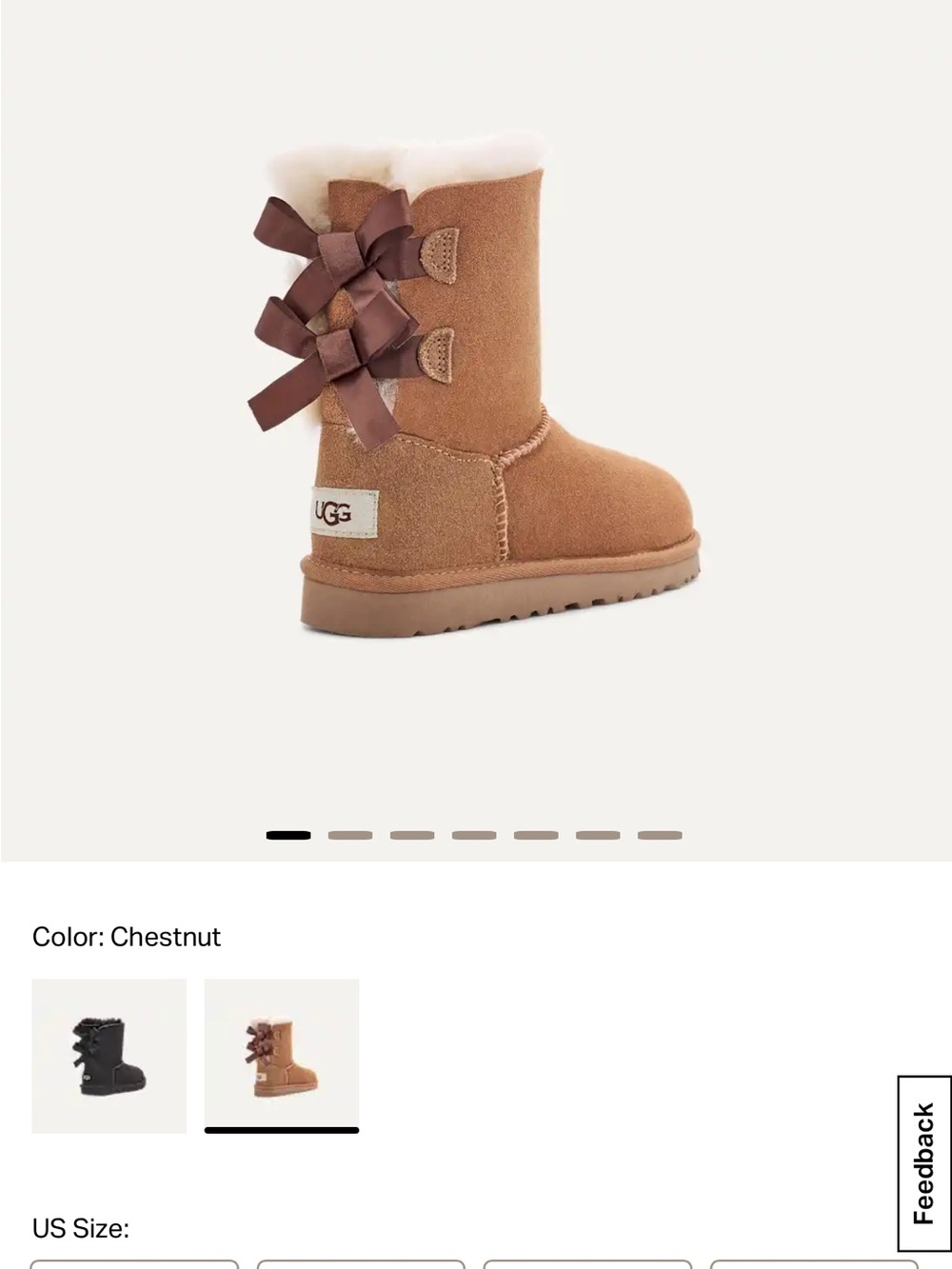 Kid’s UGG Bailey Bow ll size 3